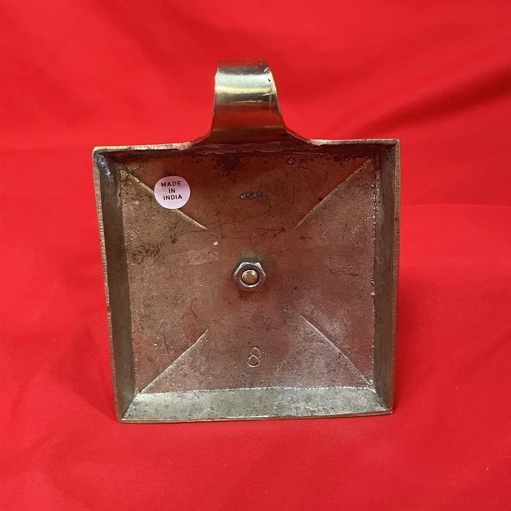 Vtg Restoration Hardware Brass Stocking Hanger / Ball Ornament Christmas India - Picture 9 of 13